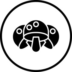 Mushroom Vector Icon Style