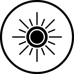 Sun Vector Icon Style