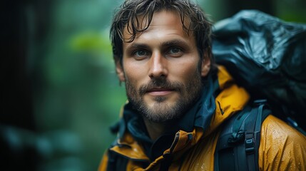 Fototapeta premium Capturing the Spirit of Adventure in Nature's Embrace