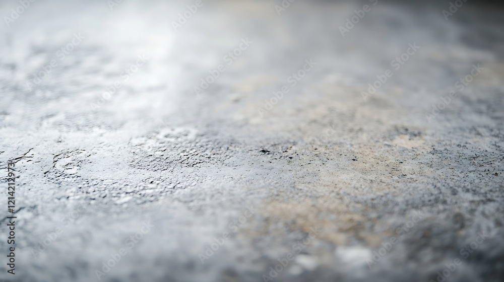 Poster Smooth Grey Concrete Surface with Subtle Textural Variations