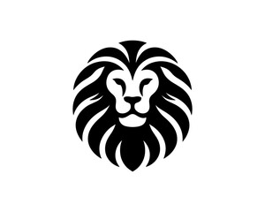 Lion Head Logo Design Vector Template.