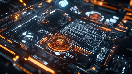 Obraz premium Artificial Intelligence (AI) Data Tech Analytics for Business