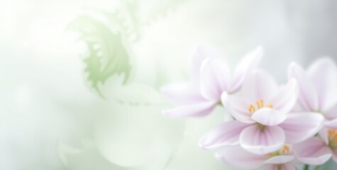 Delicate watercolor backdrop featuring soft pink blossoms symbolizing the arrival of spring, inviting tranquility and a sense of renewal in nature's embrace