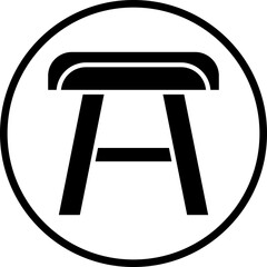 Stool Vector Icon Style