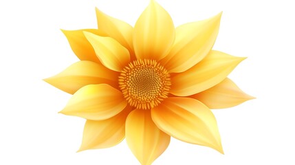 Bright Yellow Sunflower Against a Soft Background &ndash; Vibrant and Cheerful Nature Illustration