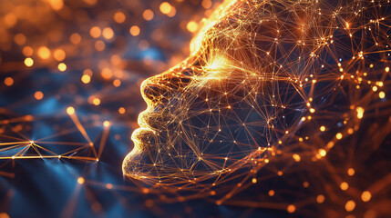 Abstract digital background electromagnetic wave background Innovation digital wave, information technology background and green luxury background with golden line decoration and curve light effect