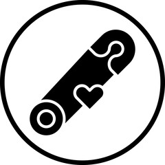 Diaper pin Vector Icon Style