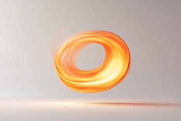 commercial photography for advertising campaign showcasing glowing yin-yang symbol made of vibrant swirling colors