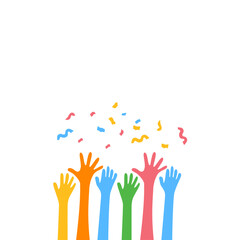 Hands Celebrating Party