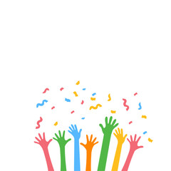 Hands Celebrating Party