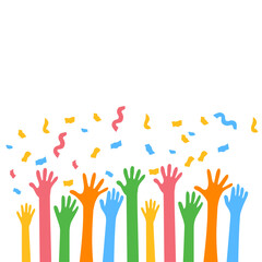 Hands Celebrating Party