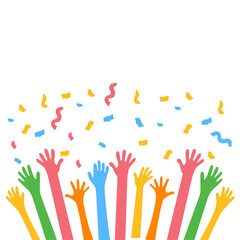 Hands Celebrating Party