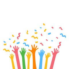 Hands Celebrating Party