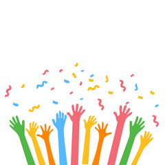 Hands Celebrating Party