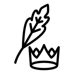 Royal Quill Vector Design Icon Style