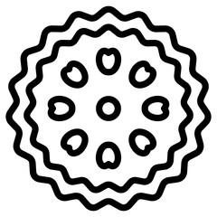 Pecan Pie Vector Design Icon Style