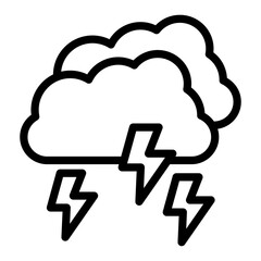Stormy Weather Vector Design Icon Style
