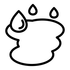 Puddle Vector Design Icon Style