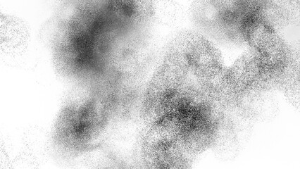 Gritty sand noise overlay, vintage grunge pattern on grainy background. PNG with grunge texture, distressed black and transparent background.