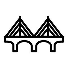 Elven Bridge Vector Design Icon Style