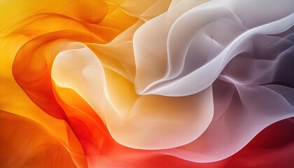 Obraz premium Dynamic smoke-like textures twisting and curling in a high-contrast abstract composition, creating depth and surreal beauty