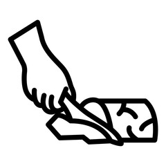 Meat preparation Vector Design Icon Style