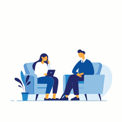 Businesswoman and Client in a Consultation Session