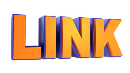 Realistic Link 3d Text