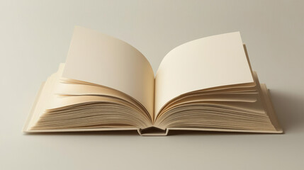 Fototapeta premium mockup of the book unfolded on a white background