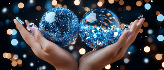 Elegant holiday decorations home visual art festive close-up glamour
