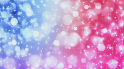 Obraz premium Dreamy bokeh background in shades of pink and blue, perfect for adding a magical touch to your projects 