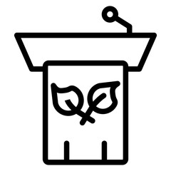 Eco Conference Vector Design Icon Style