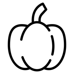 Bell Pepper Vector Design Icon Style