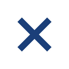 Cross icon sign symbol template