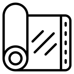 Yoga Mat Vector Design Icon Style