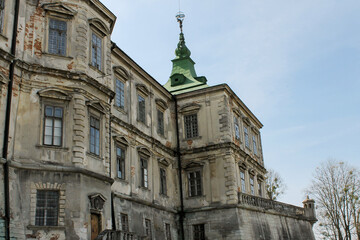 Obraz premium Part of Pidhirtsi Castle building near Lviv, Ukraine