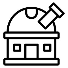 Observatory Vector Design Icon Style
