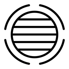Latitude Vector Design Icon Style
