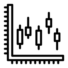 Candlestick Vector Design Icon Style