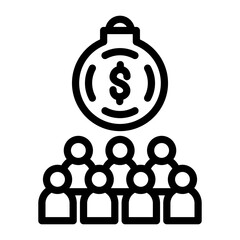 Public Debt Vector Design Icon Style