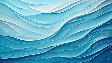 しわしわの和紙の背景素材 水色 古びた紙 レトロ 正月 こどもの日 七五三 和風 パターン AI生成素材