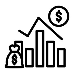 Recessionary Period Vector Design Icon Style
