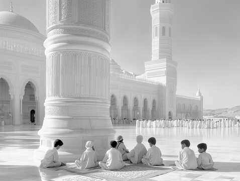 Devoted Boys Studying Qur&rsquo;an Together