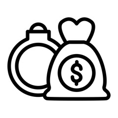 Debt Default Vector Design Icon Style