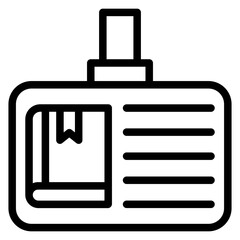 Library Card Vector Design Icon Style