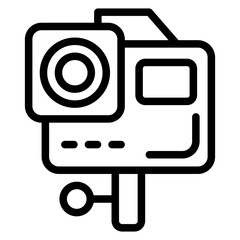 Wearable camera Vector Design Icon Style