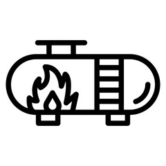 Gas Tank Vector Design Icon Style