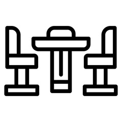 Conference Table Vector Design Icon Style