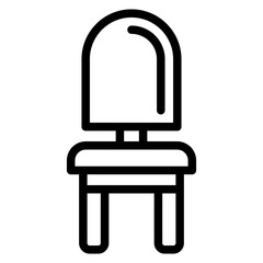 Reception Chair Vector Design Icon Style