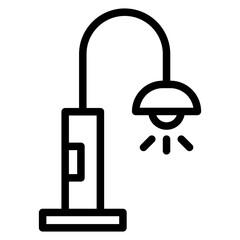 Street Light Vector Design Icon Style